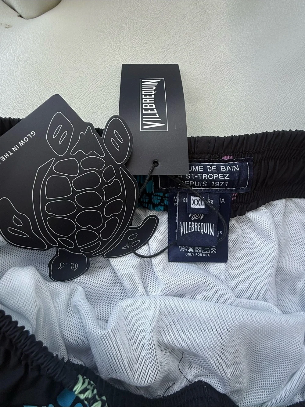 Swimwear Trunks Vilebrequin XXL blue Turtle NWT